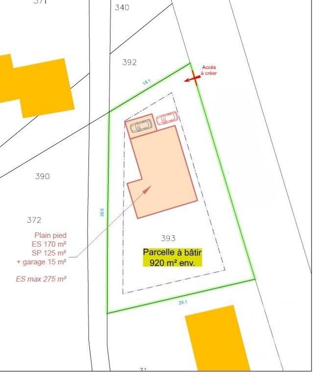 Terrain à vendre - 955 m2 - Vendays Montalivet - 33 - AQUITAINE