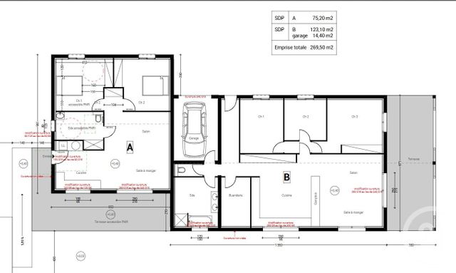 Maison à vendre - 7 pièces - 198,30 m2 - St Laurent Medoc - 33 - AQUITAINE